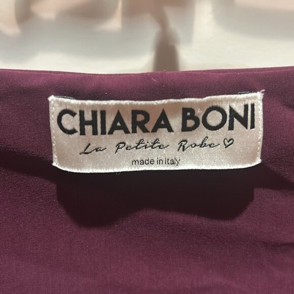 🎀CHIARA BONI purple midi sheath dress made in Italy - Picture 5 of 12